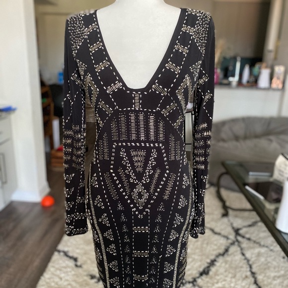 Arden B. Exclusive Beaded Cocktail dress - Picture 1 of 10